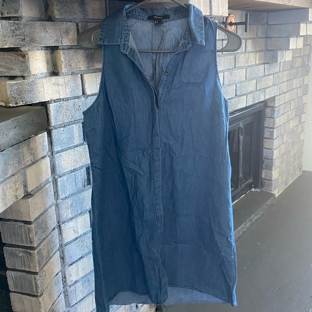 Forever21  denim dress size small